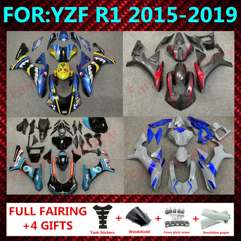 

New ABS Motorcycle Fairings Kit Fit for YAMAHA YZF - R1 2015 2016 2017 2018 2019 YZFR1 15 16 17 18 19 full fairing Bodywork zxmt