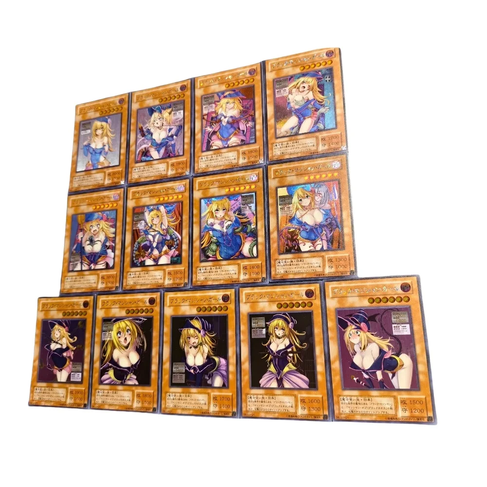 DIY Yu-Gi-Oh! Dark Magician Girl Original Serie of Tragic Stories Collection 13pcs Anime Peripheral Collection Card Holiday Gift