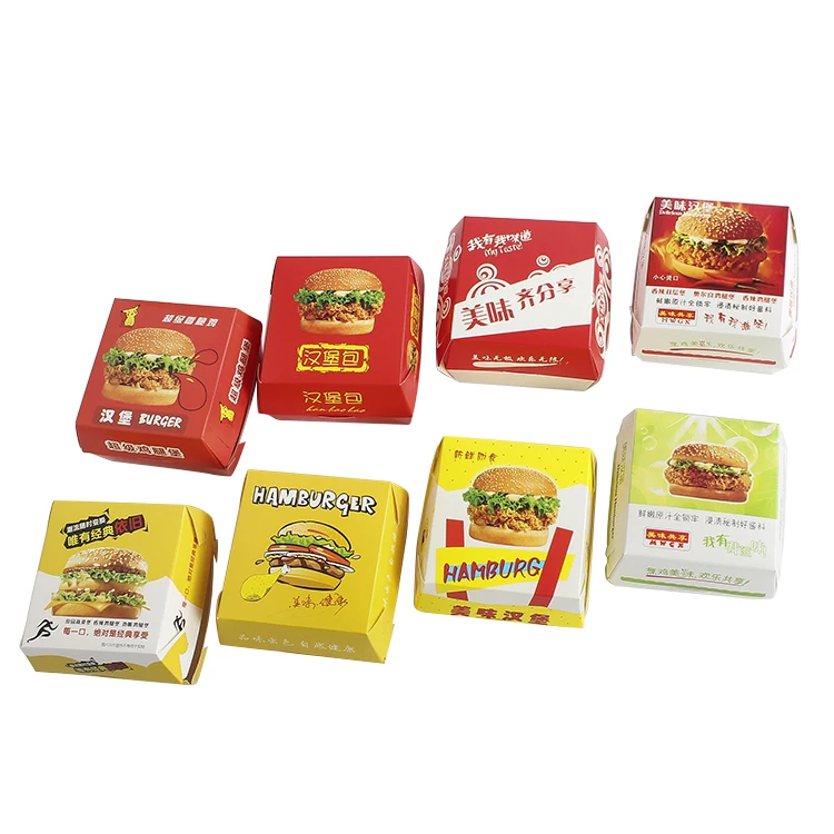 

Disposable Burger Box K Sle Food Paaging for Takeaway Small Snas DIY Baking Utensils Non-Sti Hamburger Container