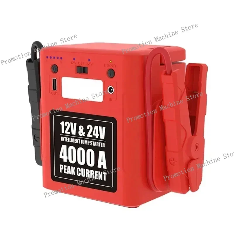 Car Battery 12V 24V 4000A Emergency Kit Booster 42000MAh Power Bank Jump Starter With Phone