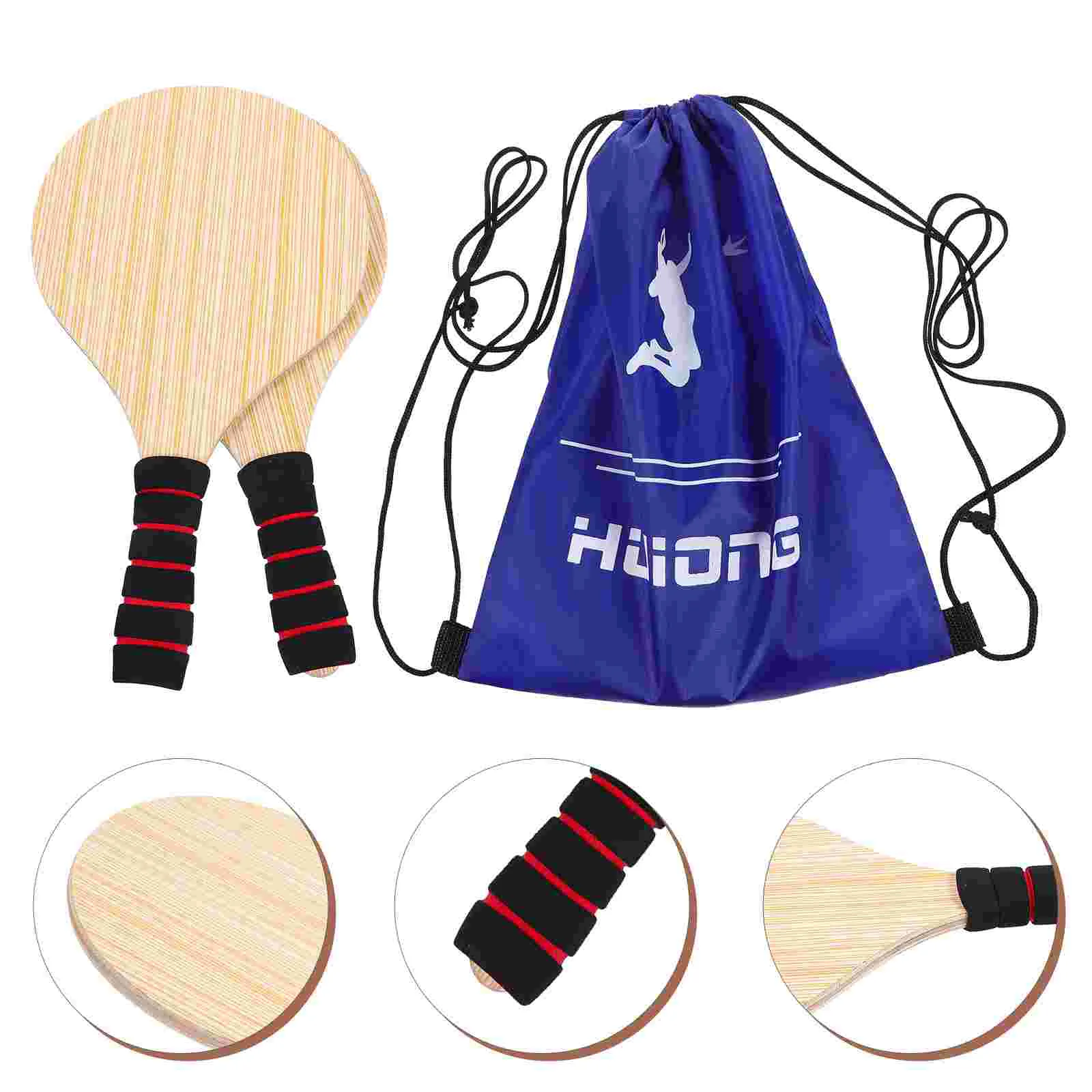 Cricket Board Beach Ball Rackets Paddles Badminton Wood Solid Plastic Kids Sports Playthings Fitness Game