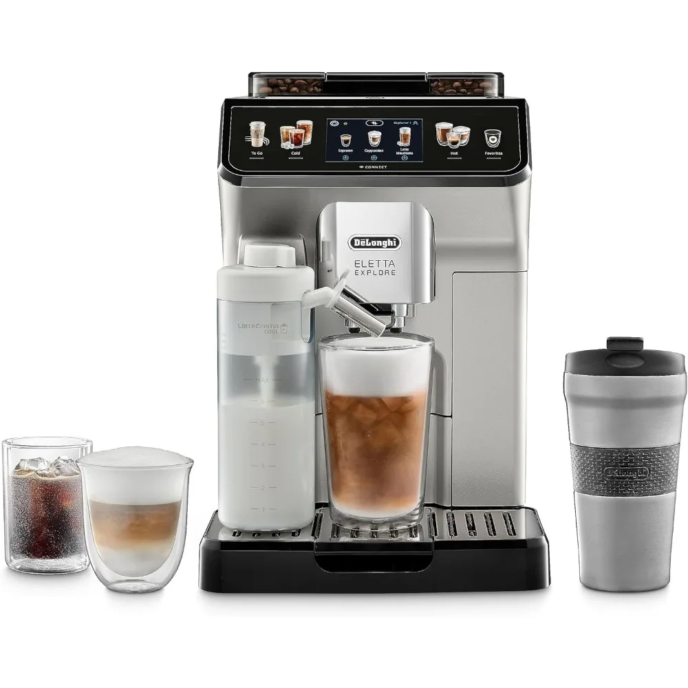 

Eletta Explore Espresso Machine with Cold Brew, Automatic Hot & Cold Milk Frother for 50+ One Touch Recipes, Built-in Grinder