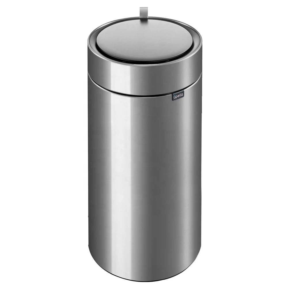 

Stainless Steel 12l Round Nordic Metal Design Bedroom Waste Bin