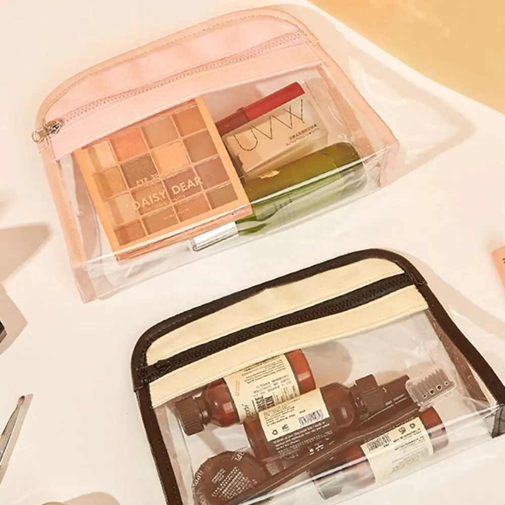 Fashion PVC Makeup Organizer Female Toiletry Bag Wash Pouch Makeup Case Transparent Cosmetic Bag Bath Storage Storage Bag