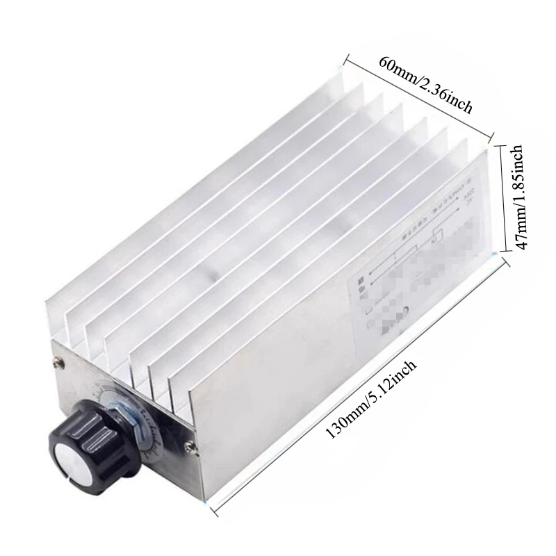 10000W High Power Thyristor Electronic Voltage Regulator Dimmer Speed Temp Control with Enclosure for Motor Heater Light