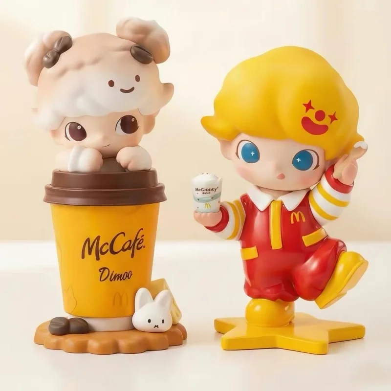 

New Arrival Pop Mart Dimoo & McDonald's Collab Collectible Figure Blind Box McCaf McFlurry Trendy Toy Mystery Box Gift