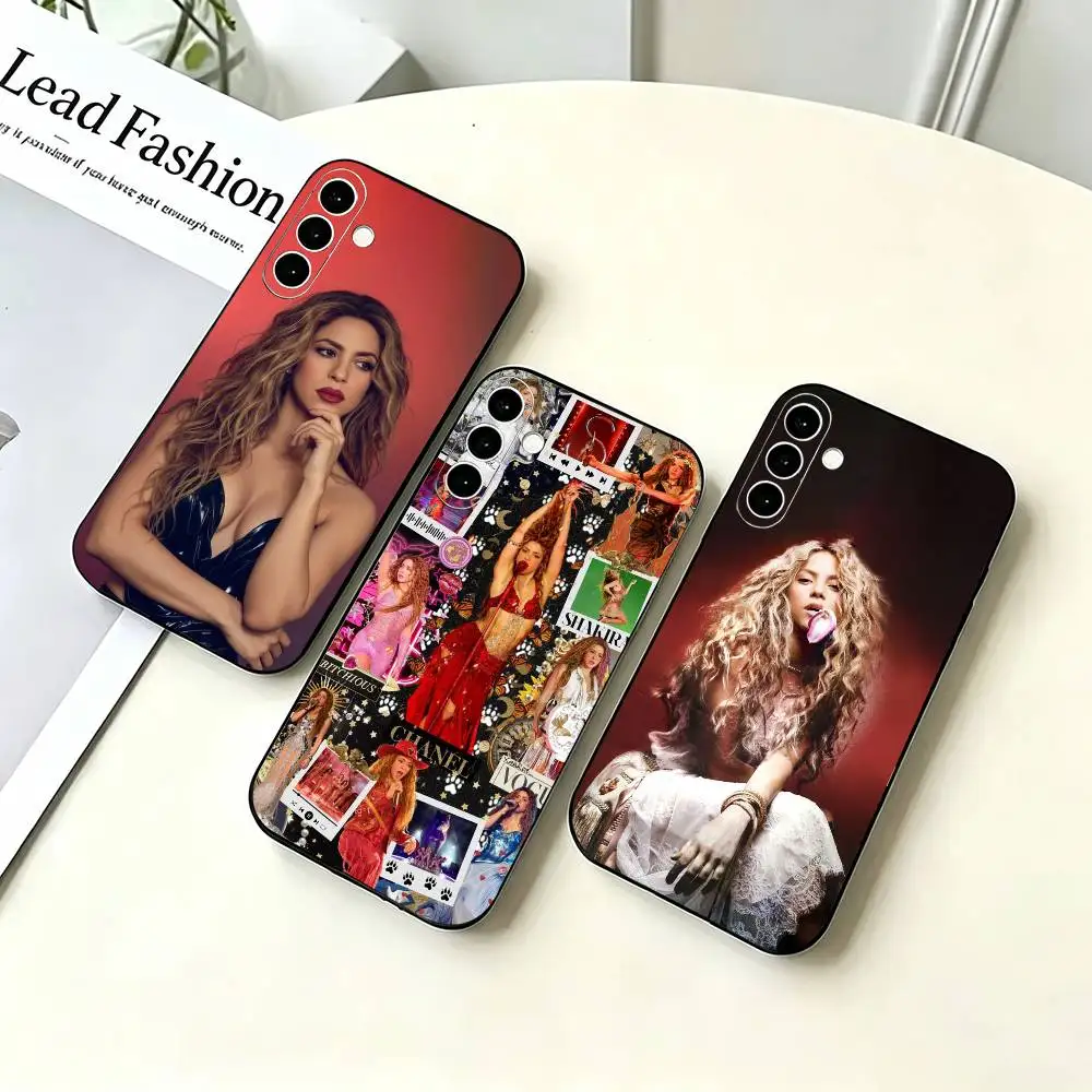

Pop S-Shakira Phone Case For Samsung A73 20,21s,22,31,32,52,53,72 Soft Black Shell