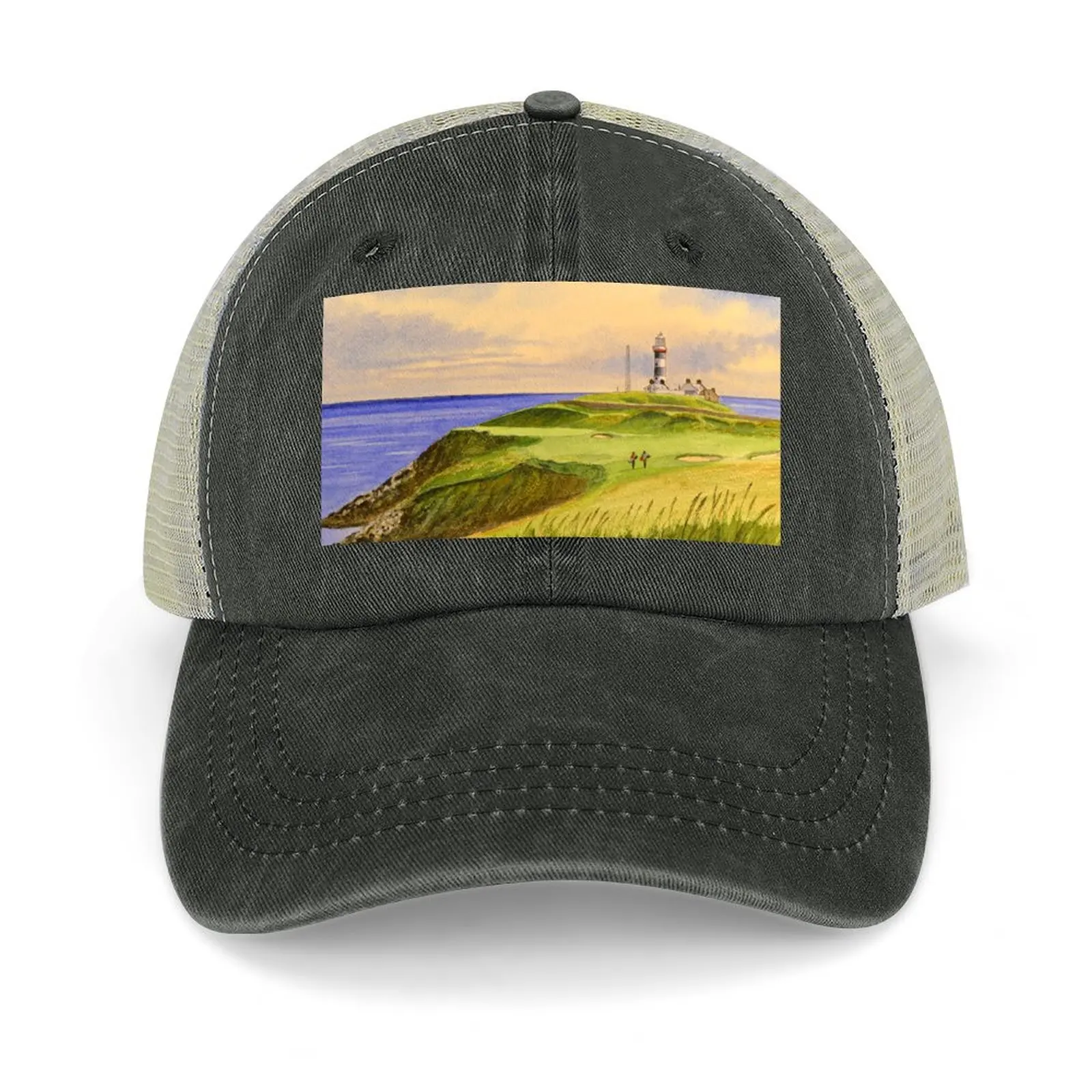 

Old Head Golf Course Ireland Hole 4 Baseball Cap Hat Man For The Sun Rugby Beach Women Men's