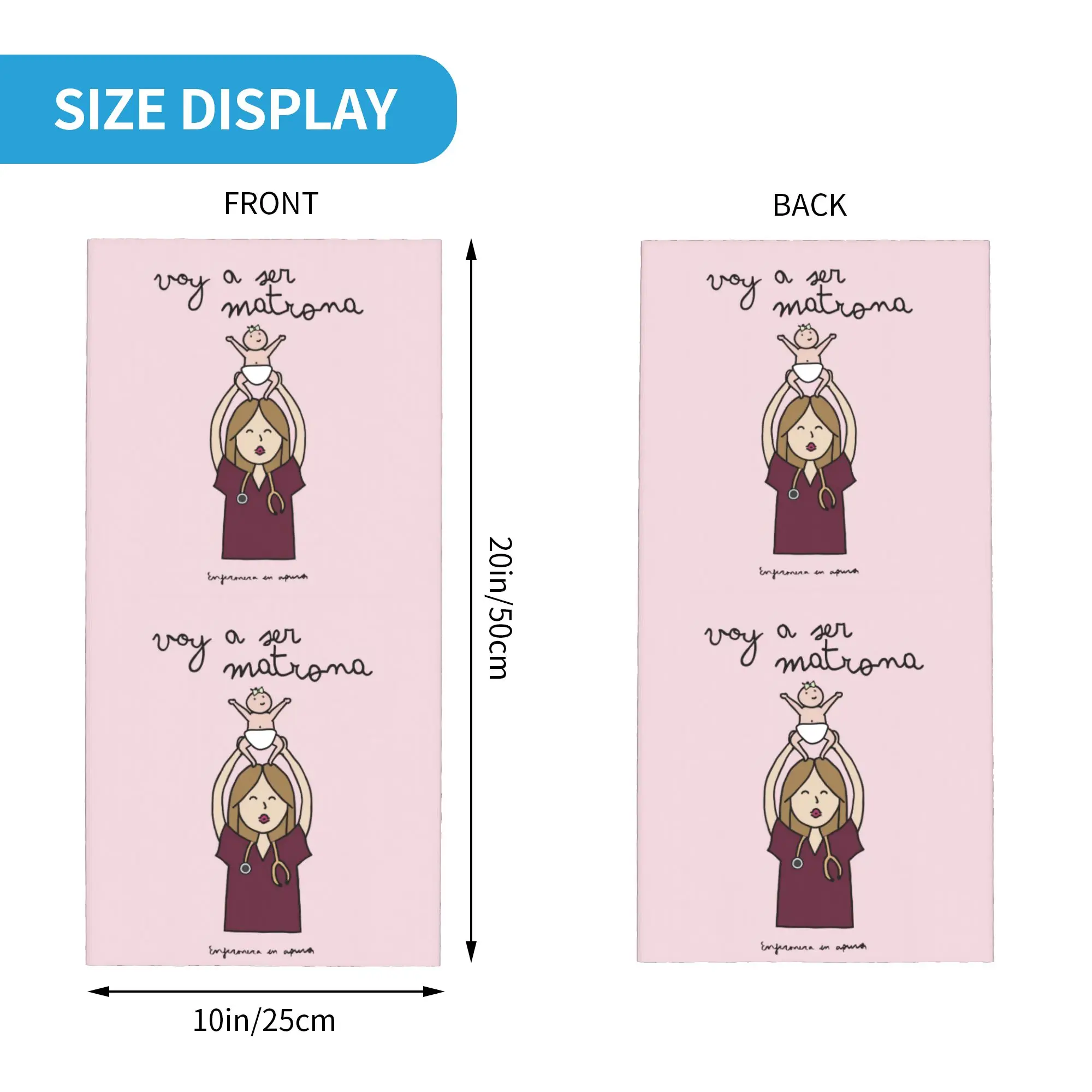 Enfermera En Apuros Doctor Nurse Medical Winter Headband Neck Warmer Women Men Ski Cycling Tube Scarf  Face Bandana Gaiter