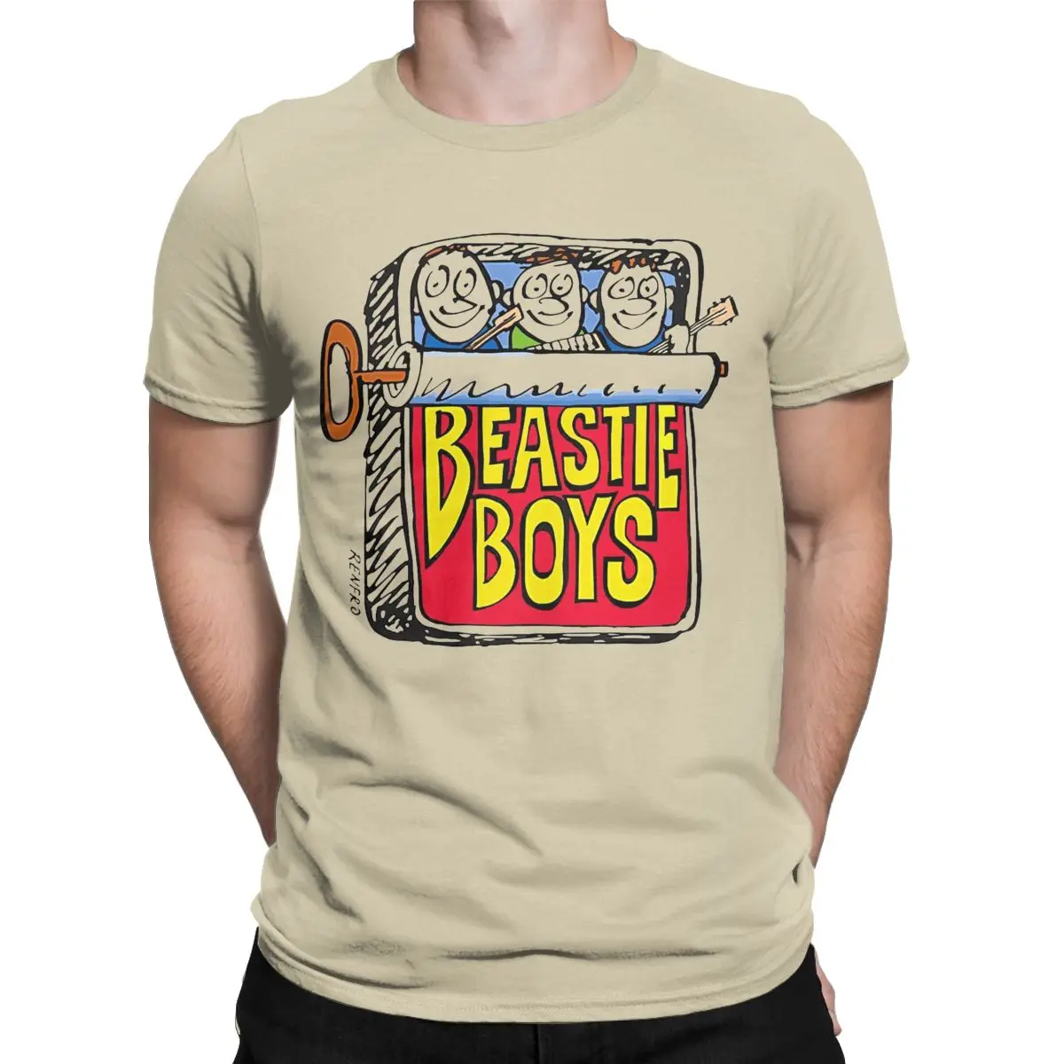 Awesome Beastie Boys Sardine Can T-Shirts for Men Crewneck Cotton T Shirts Short Sleeve Tee Shirt 4XL 5XL Tops