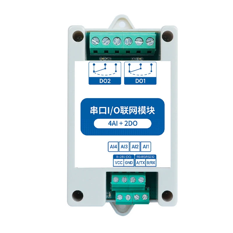 

ModBus I/O Network Modules with Serial Port RS485 4AI+2DO MA01-XACX0420 Support PLC/Touch Display IoT