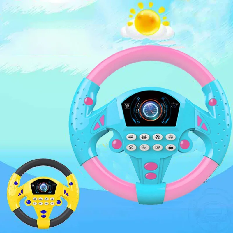 Zuig elektrisch simulatiestuur met beker Interactief geluid en licht voor kinderen Muziek Co-piloot Cadeau Educatief speelgoed