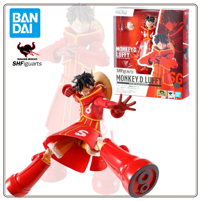 

In Stock Bandai S.H.Figurats SHF One Piece MONKEY D LUFFY FUTURE ISLAND EGGHEAD Anime Action Figure Model Kit Toy Gift for kids