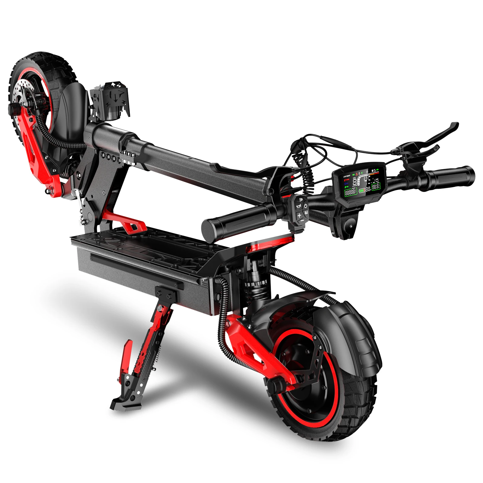 FREEBOY J15MAX Elektroroller für Erwachsene 48V18Ah Akku E-Scooter 10-Zoll Offroad-Reifen Faltbarer Allterrain-E-Scooter – Detail 12