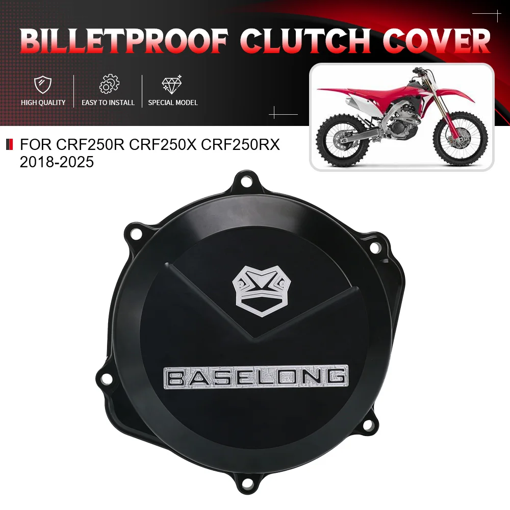 

For Honda CRF250R CRF250X CRF250RX 2018-2024 2025 Motorcycle Aluminum Accessories Engine Case Clutch Cover Guard Protector