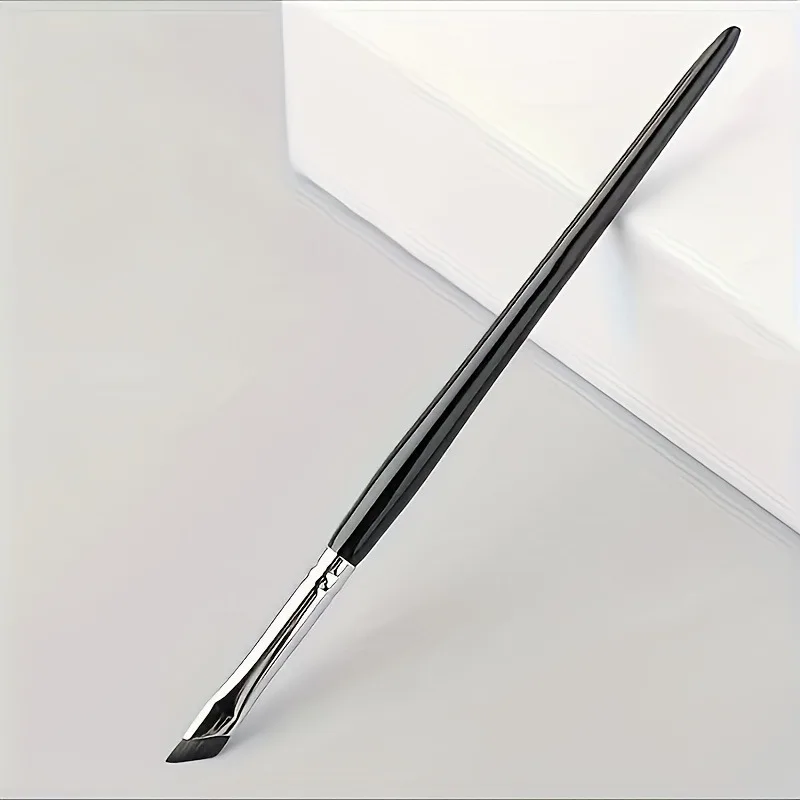 Präzisions-Winkelpinsel für Eyeliner - Ultradünnes, Flaches Sichel-Design für Detaillierte Augen-Make-up-Anwendung, Nylonborsten