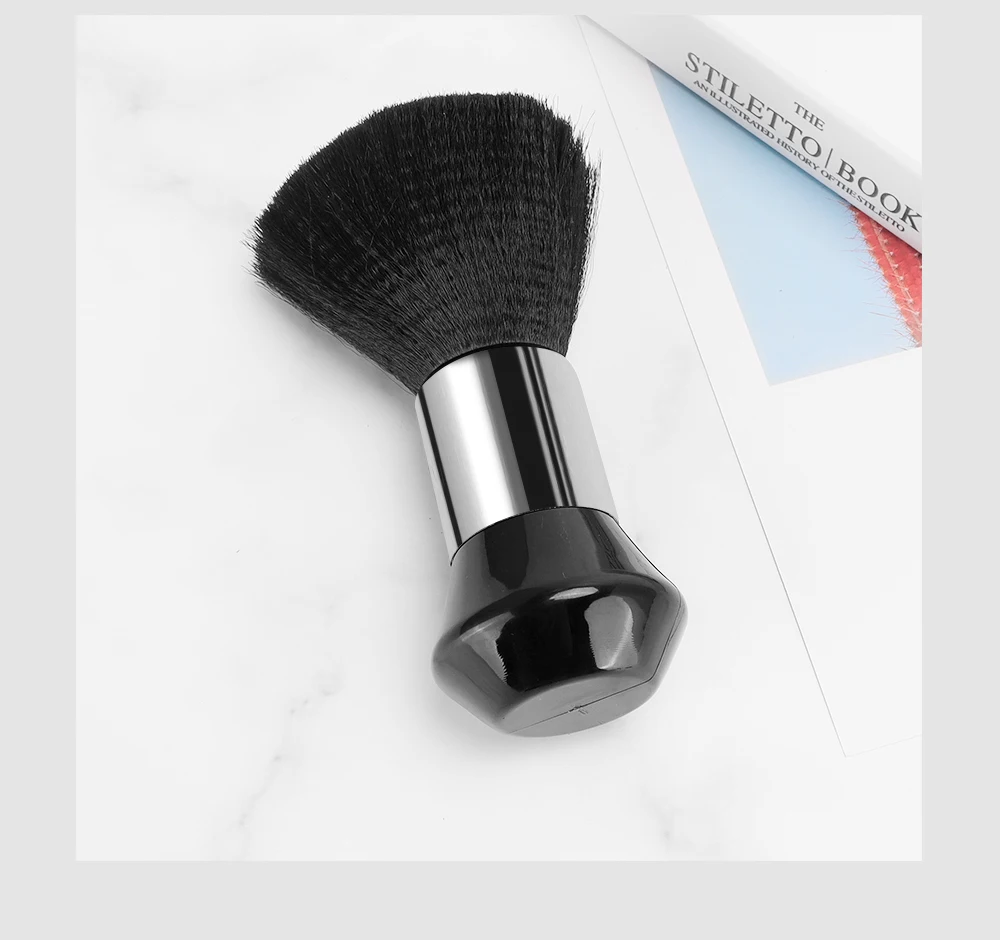 Professionelle Friseur-Haarbürste, multifunktional, für Hals, Gesicht, Staubwedel, Haarschnitt-Reinigung, weiche Styling-Werkzeuge für Salon, schnelles Haarschnitt-Reinigen – Detail 8