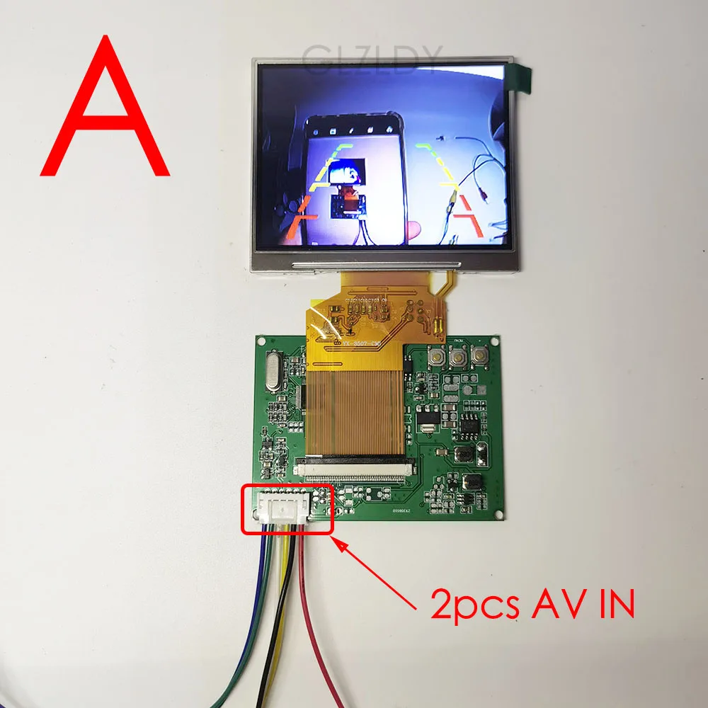 3.5inch TFT LCD display LQ035NC111 320x240 NTSC/PAL RCA for Satlink WS 6906 Satellite Finder brightness color CONTRAST adjust