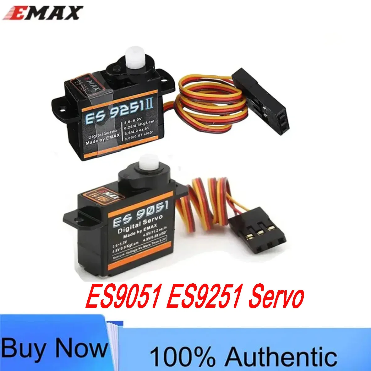 EMAX ES9051 ES9251 4.3g/2.5G Digital Servo Motor Plastic Gear 0.8kg Torque for 3D F3P Airplanes
