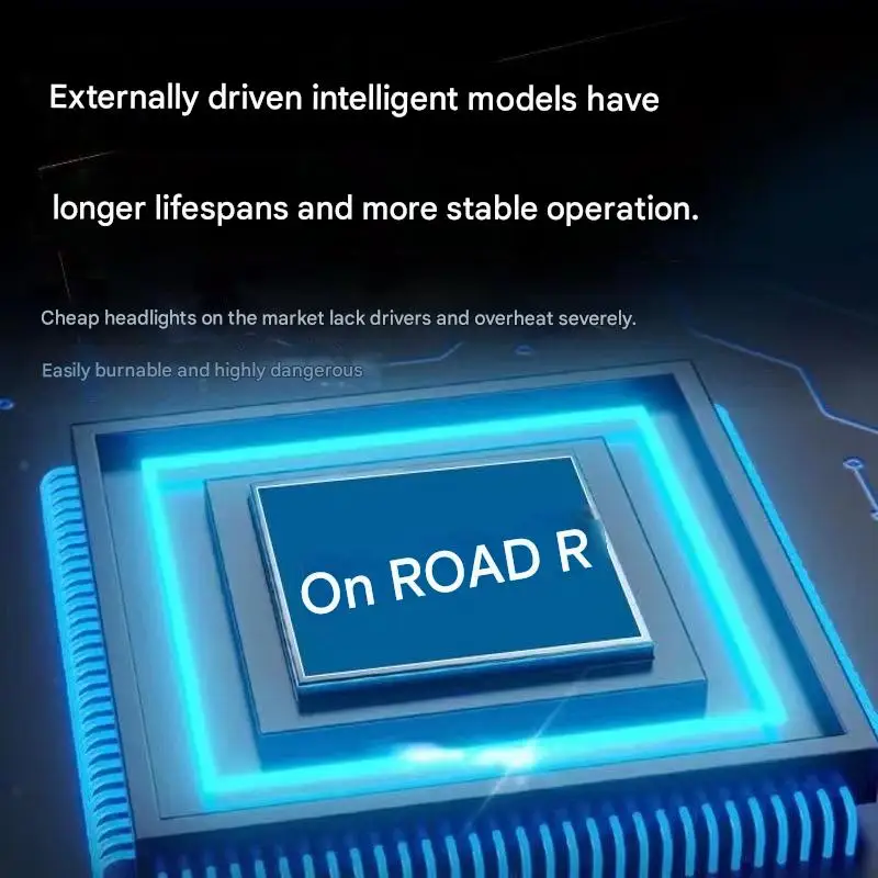 V6 عالية الطاقة LED ضوء العمل 140 واط 12-رقاقة الليزر المزدوج النحاس أنبوب سيارة العلوي H4 H7 ترقية للاستخدام السيارات والطرق الوعرة