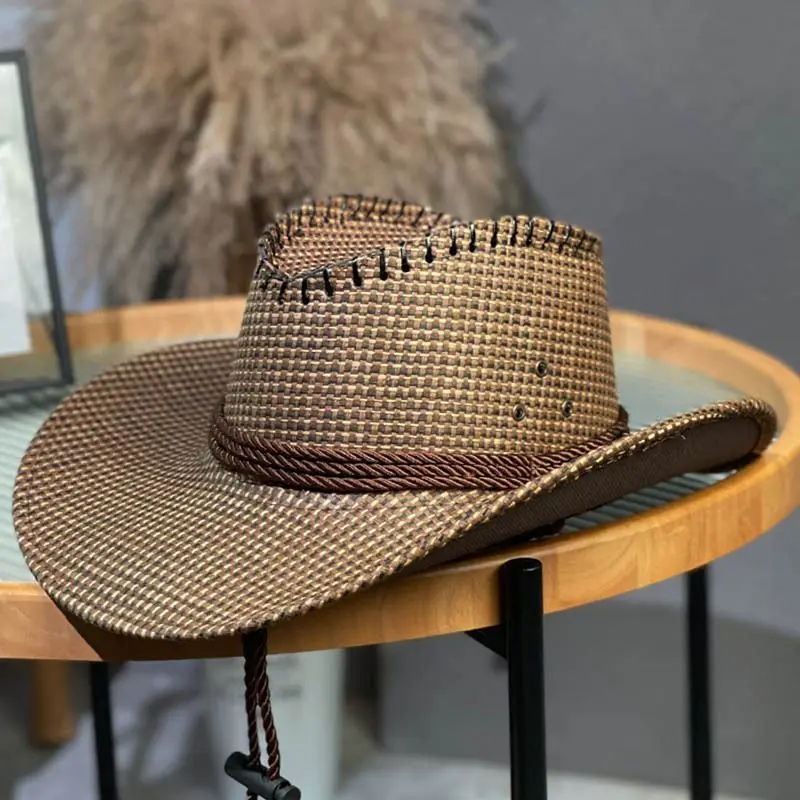 European Retro Cowboy Hat Farm Sun Protection Hat Big Hat Brim Sun Protection Effect Is Better For Outdoor Travel Outdoor Travel