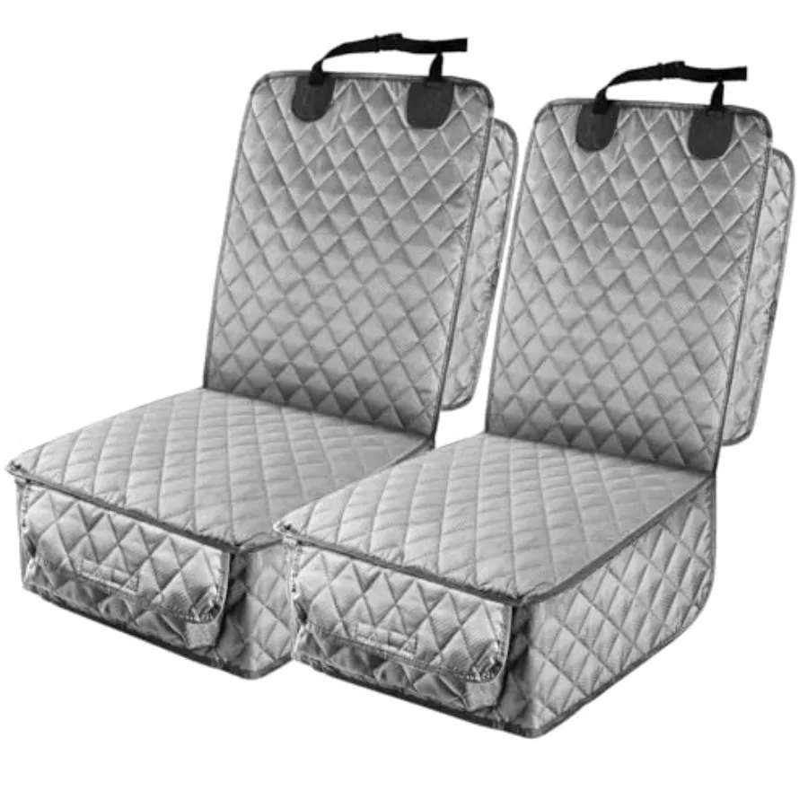 

Водонепроницаемые чехлы на передние сиденья автомобиля (2 шт.) для полной защиты от собак, с боковыми клапанами, нескользящие, устойчивые к царапинам, для капитанских сидений