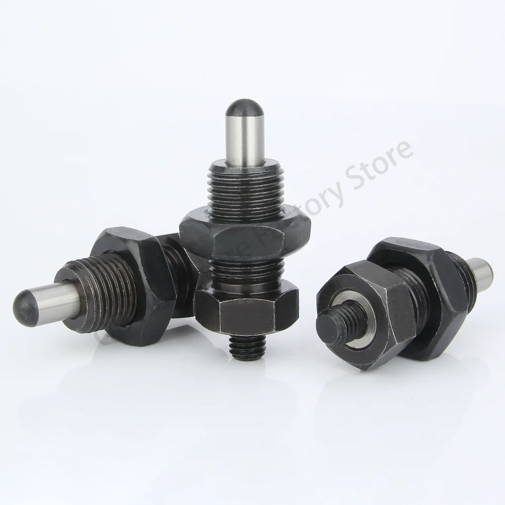 Factory In Stock QB224 Carbon/Stainless Steel Spherical Pin Index Plungers With Nuts Knobless Locating Bolts