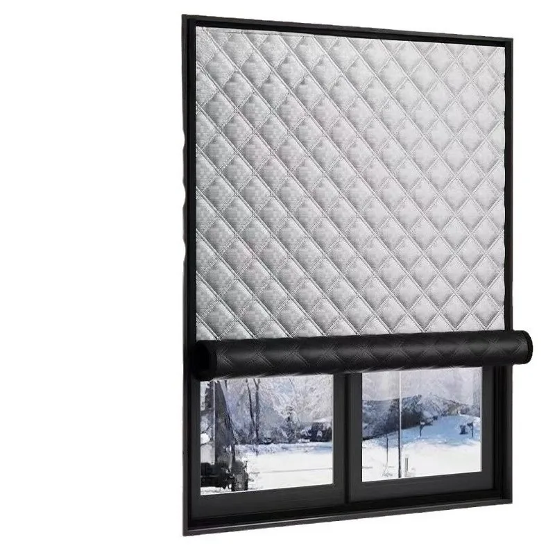 Winter Windproof Warm Curtain Window Windshield Artifact Bedroom Insulation Non-punching Cold Graphene Heat Storage