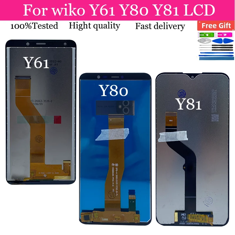 

For Wiko Y61 Y80 Y81 LCD Display+Touch Screen Digitizer Assembly Repair LCD For Wiko Y61 Y80 Y81 LCD Display