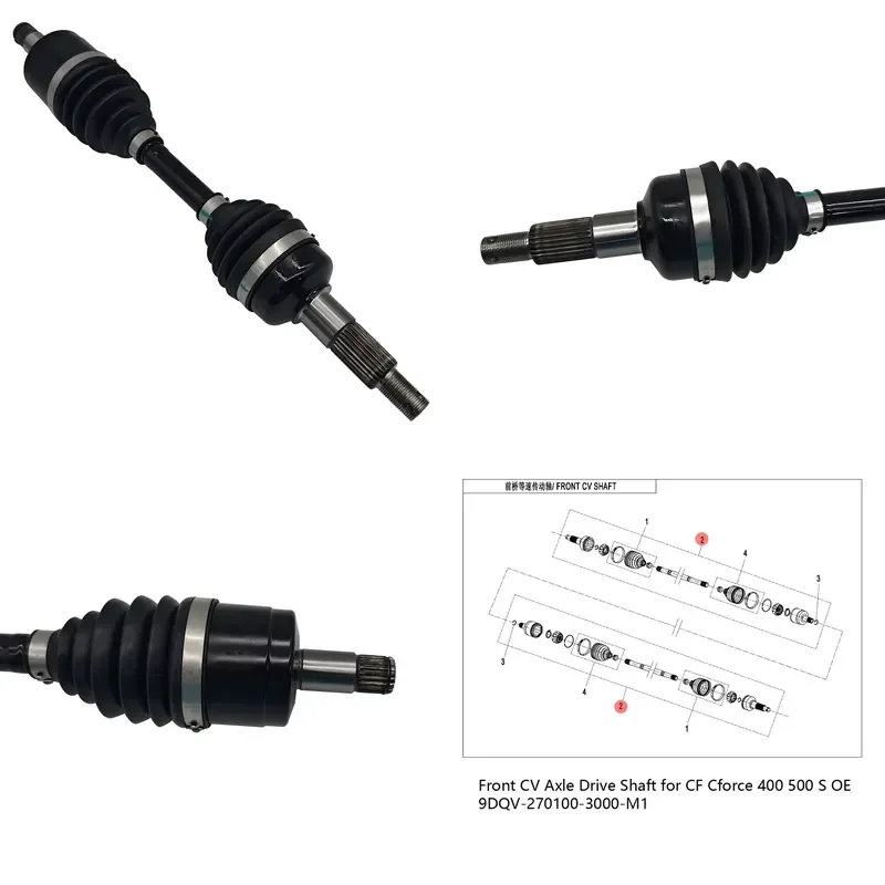 

i Front CV Axle Drive Shaft for CF Cforce 400 500 S OE 9DQV-270100-3000-M2 ATV UTV Parts