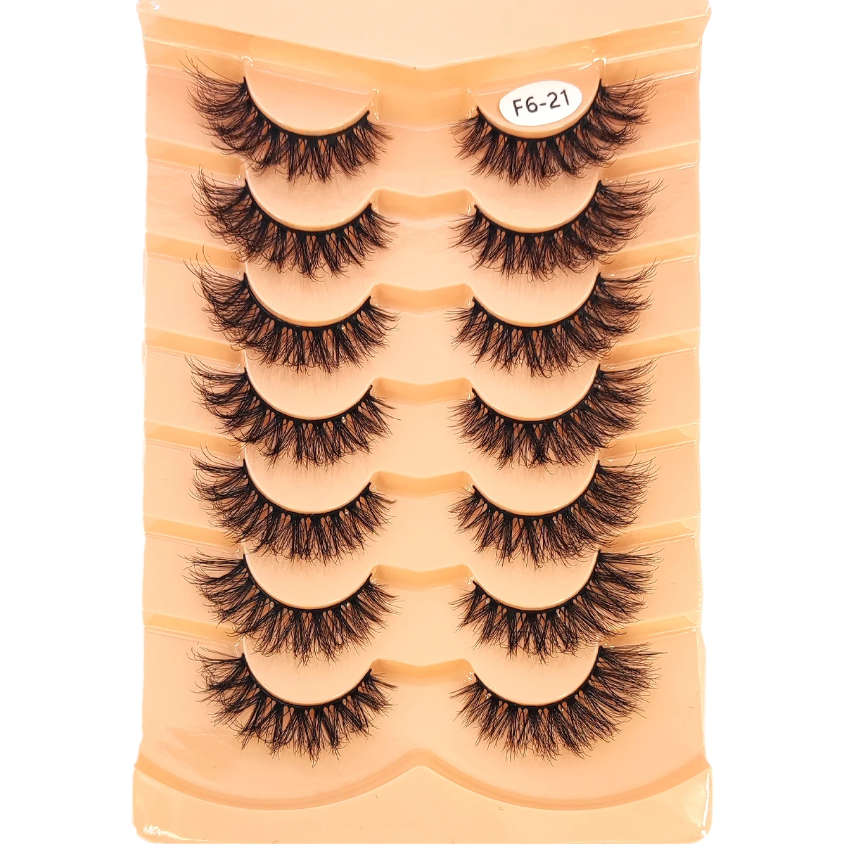 HBZGTLAD 7 pestañas dobles naturales largas para vacaciones pestañas suaves y esponjosas cruzadas Manga pestañas naturales extensión de pestañas maquillaje