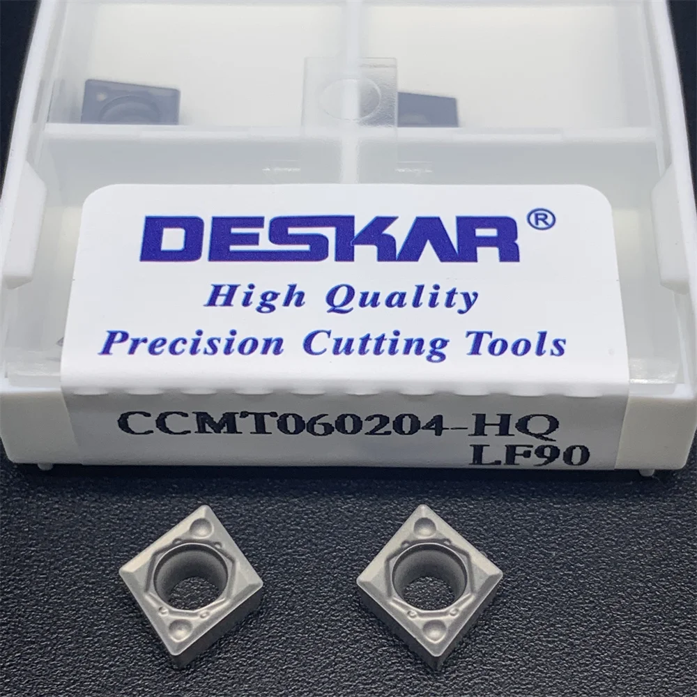 100% original DESKAR CCMT060204 CCMT09T304 CCMT09T308 FG HQ MT TC FG PS LF90 CNC lathe cutter cermet blade turning tool