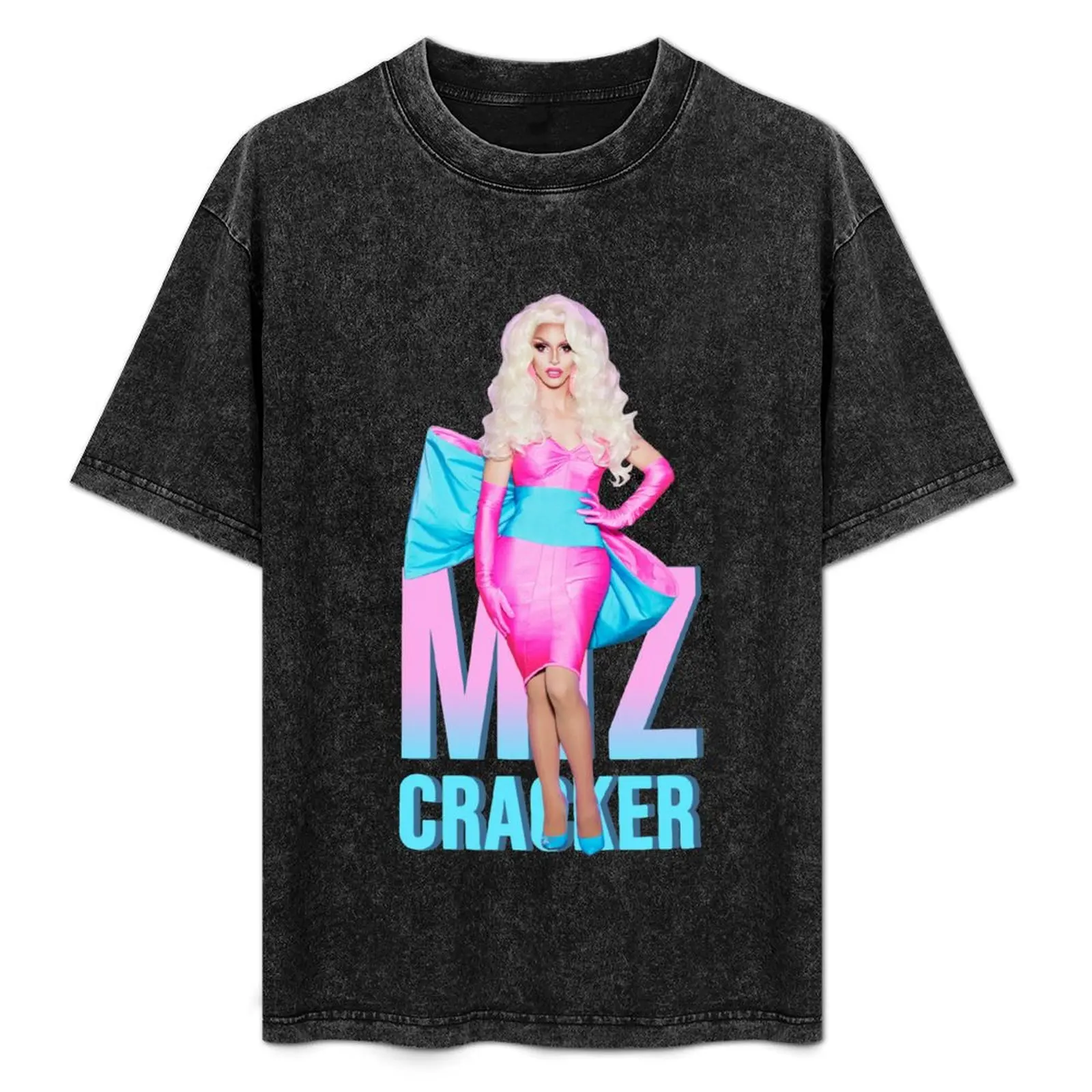 

MIZ CRACKER T-Shirt Retro Style Print Casual Top