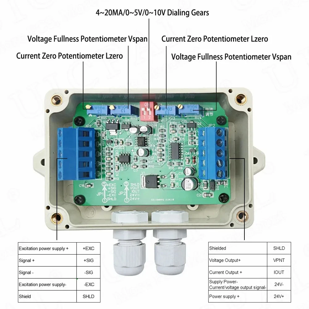 Load Cells Weighing Sensor Module WT-01A High Precision Weight Transmitter Amplifier 0-5V 0-10V 4-20mA Pressure Sensors