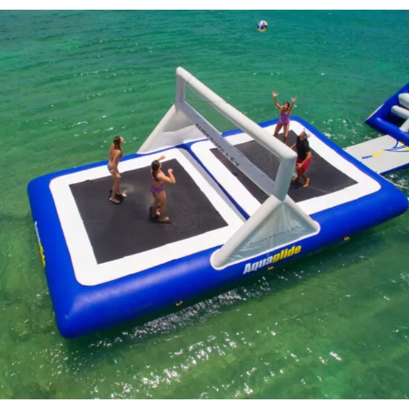 2026Custom-Size Inflatable Floating Volleyball Court Water Sport Game for Pools and Beacheswoniu