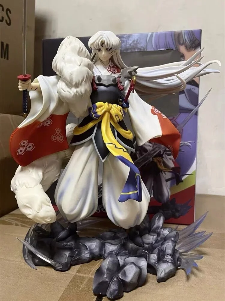 

Аниме-фигурка Inuyasha Sesshomaru Kagome Zhuye Kawaii, модель статуи Gk, коллекционная игрушка, офисные украшения, подарки, 20 см