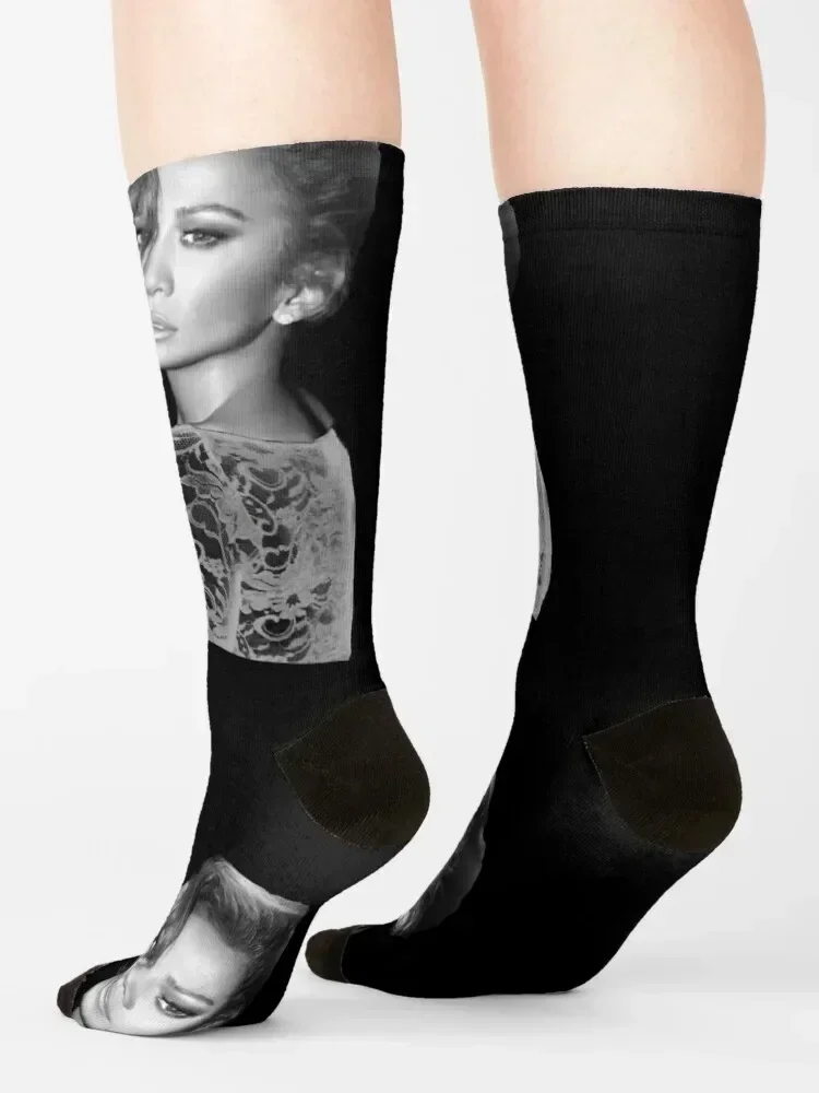 Jennifer Lopez Celebrity Star Movie Beautiful Socks designer brand christmas stocking FASHION funny gifts Boy Socks Women's