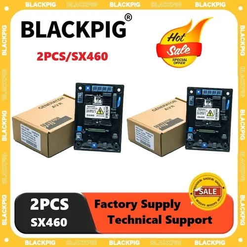 Imagen 1 del producto Estabilizador regulador de voltaje automático SX460 AVR, grupo electrógeno, placa de voltaje ajustable para piezas de generador Stamford de 100KW, 2 uds.