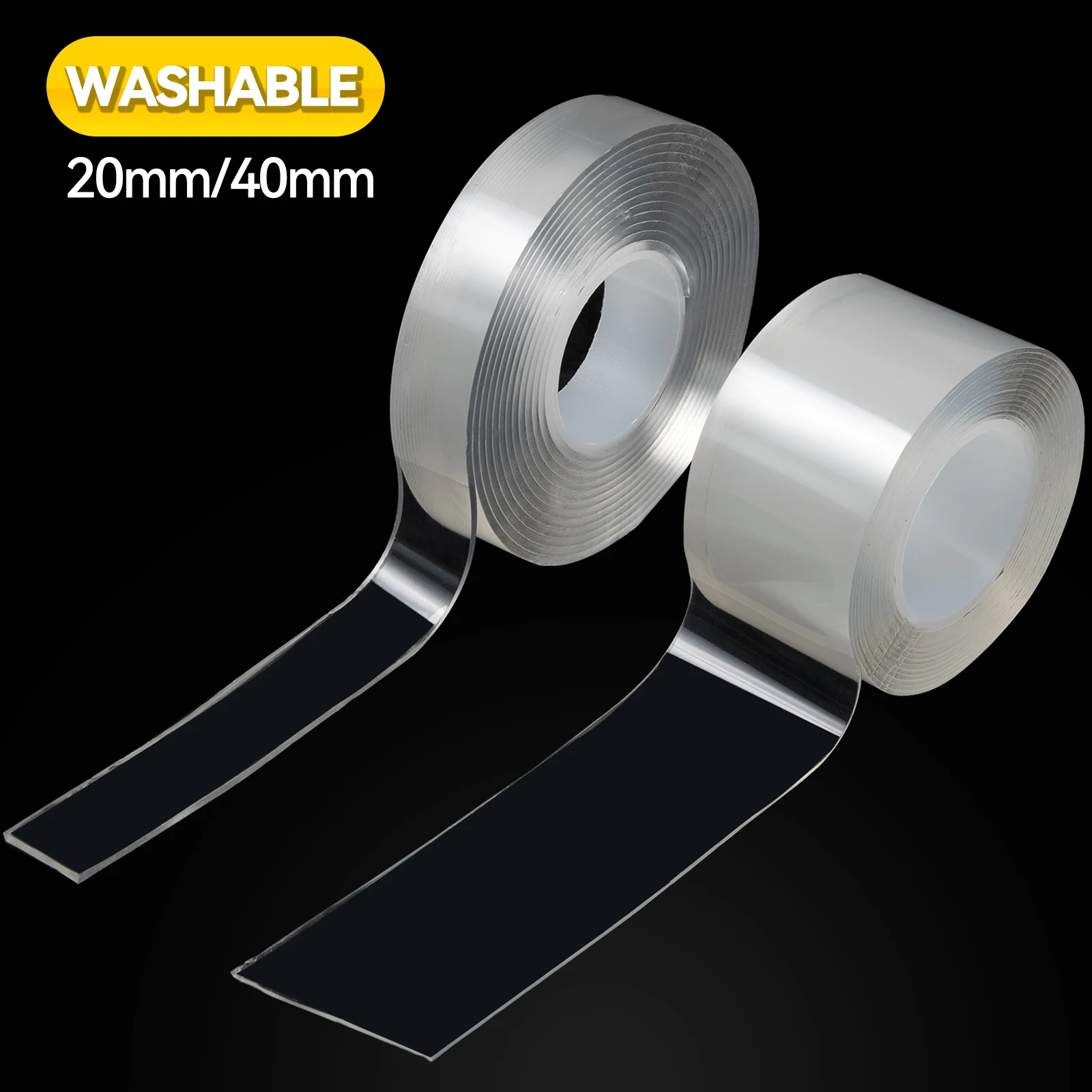 3 Meter Nano Double Transparent Tracsless Sided Tape Reusable Waterproof Adhesive Strong Wall Sticker For Car Bathroom Kitchen