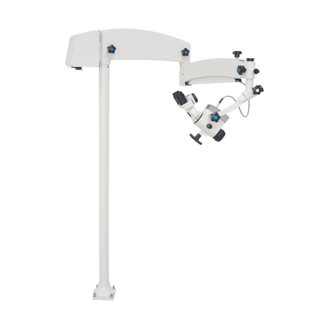 Specialized Manufacturer of Medical Equipment LED Fixed Floor Mounted Surgical Microscope