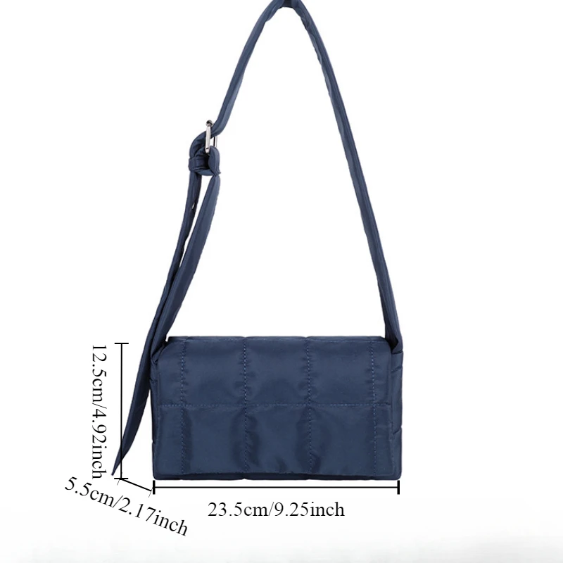 New Fashionable Flow Large Capacity Casual Lightweight Cotton Handbag Fashionable Street Mini One Shoulder Package