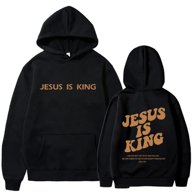 Jesus IS King Hoodie Sweatshirt Men\'s And Women\'s Harajuku Pullover Street Clothing High Quality Hot Selling Top 2024