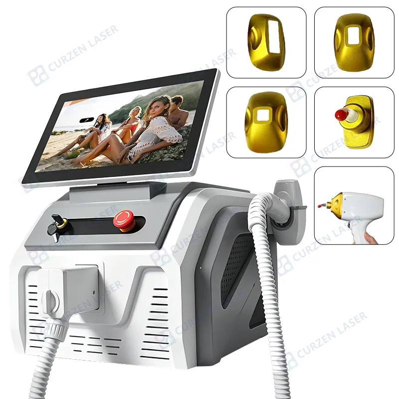 2026 Newest High Power 2 Years Warranty Diode Laser 808 Nm Ice Cooling 4 Wavelength Diode Laser Hair Removal Machine Price view 2