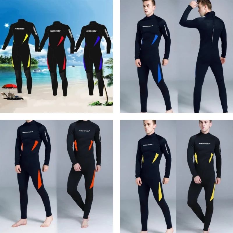

Неопреновый гидрокостюм для мужчин, цельный комбинезон для серфинга 3 мм, полный костюм для подводного плавания Buceo, гидрокостюм для триатлона, спортивный костюм для фридайвинга