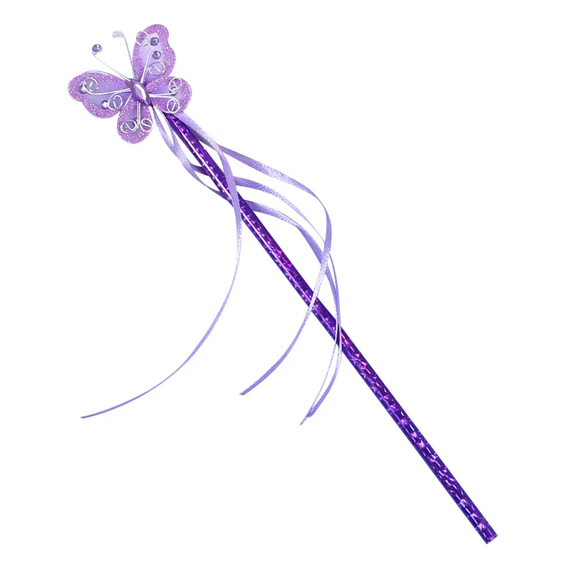 20pcs Butterfly Princess Wand Girls Sticks for Dress Up Halloween Costume Magic Shows Cosplay Birthday Party Baby Showers