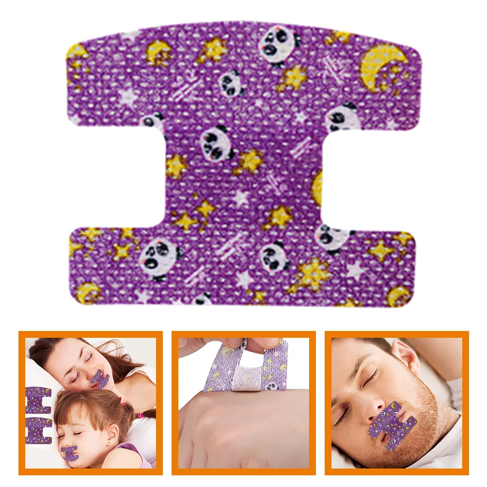 20 Sheets Stickers H-shaped Mouth Child Sleep Snoring Aids Non-woven Fabric Adults Strips