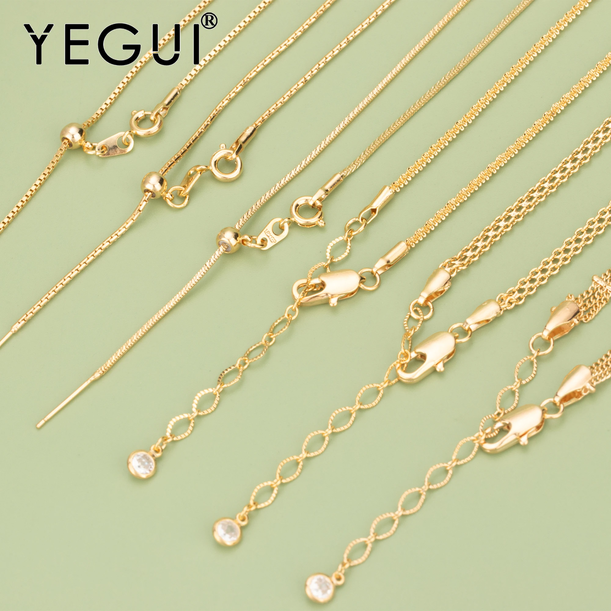 YEGUI MB68,fashion thin necklace,nickel free,18k gold rhodium plated,mash up necklace,long necklace diy chain,one pcs/lot