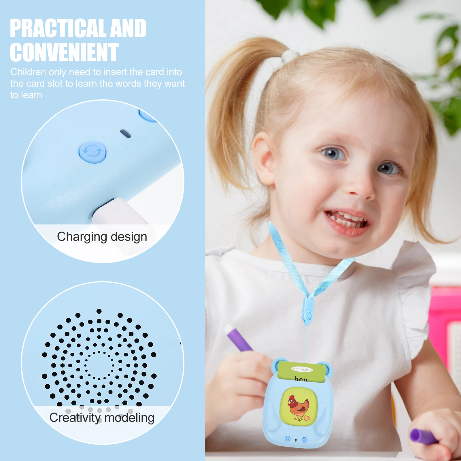 

1Set Early Education Learn Device Audio Learning Machine for Preschoolers Kindergarten Kids Speech Therapy