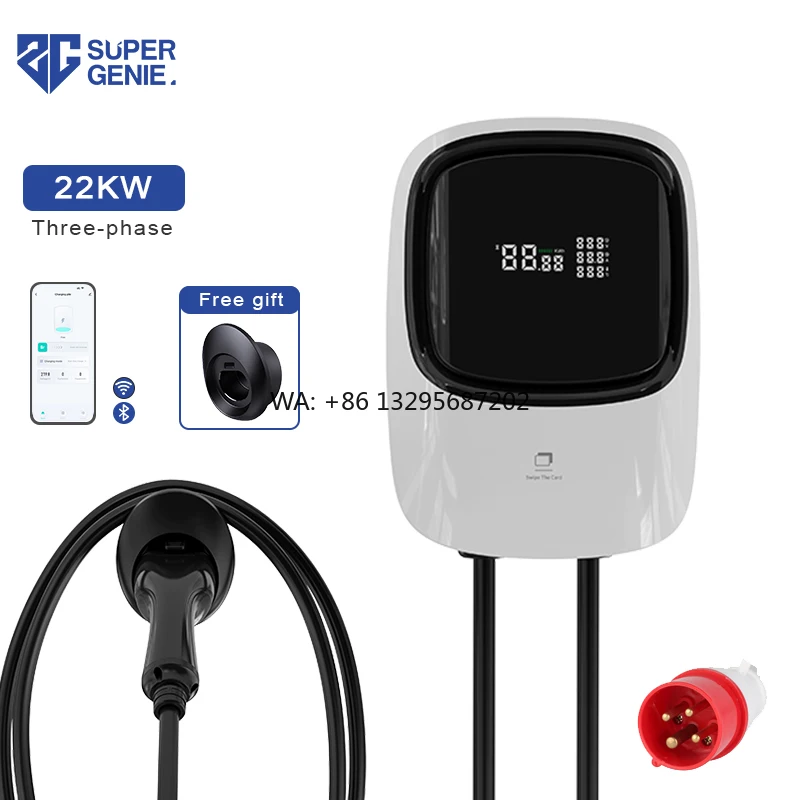 

Зарядная станция Wallbox 380В для электромобилей, 11кВт/22кВт, с разъемом CCE, быстрая домашняя зарядка для электромобилей, совместима с зарядным устройством BYD