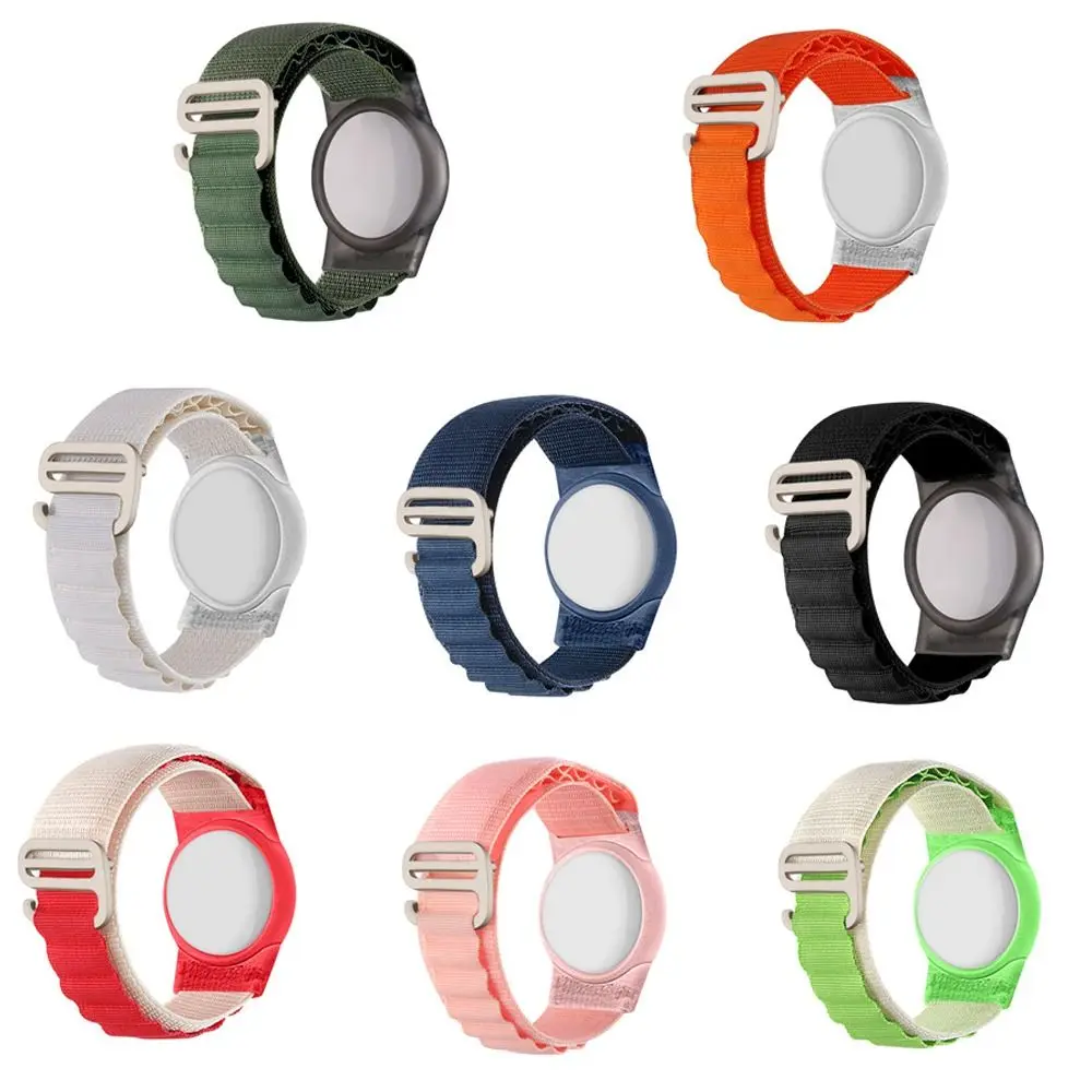 조절식 TPU 보호 케이스, 다채로운 분실 방지 트래커 거치대, 신축성 있는 경량 손목 밴드, AirTag Elder